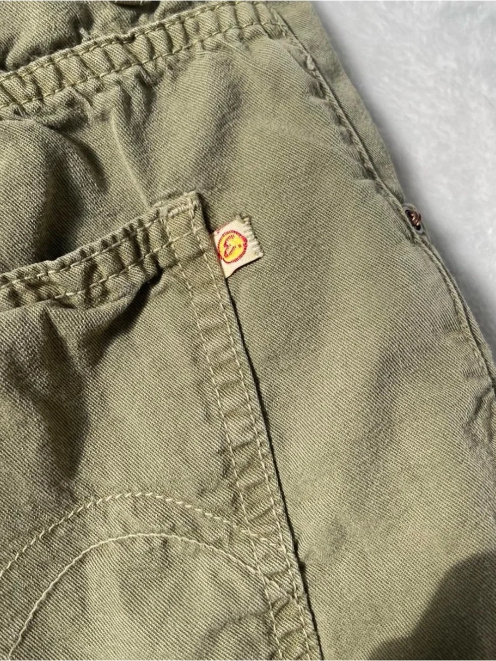 Vintage 90s A. Gold. E. Green Utility Cargo Shorts